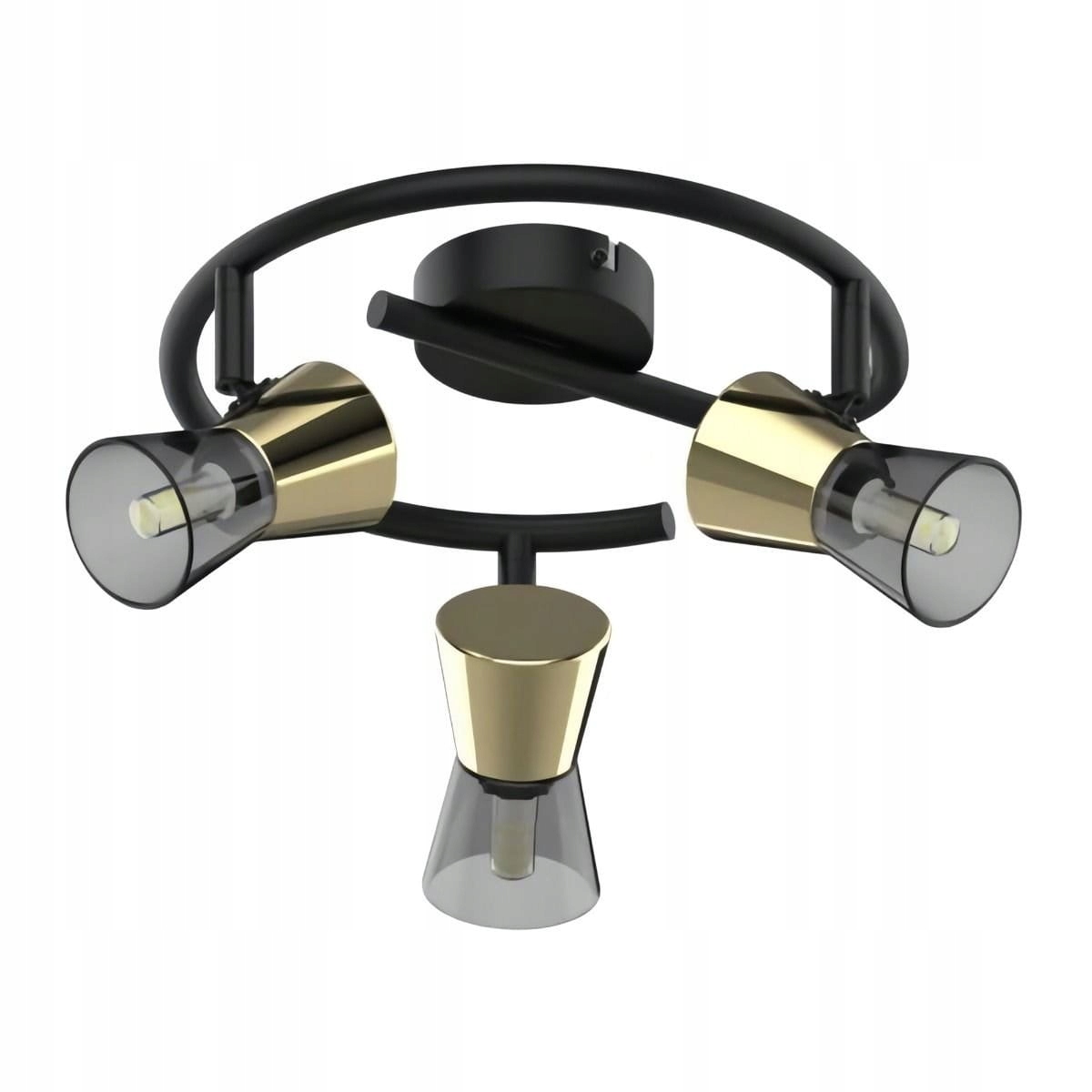 Lampa do ložnice s průsvitným stínidlem a mosaznými detaily Cento