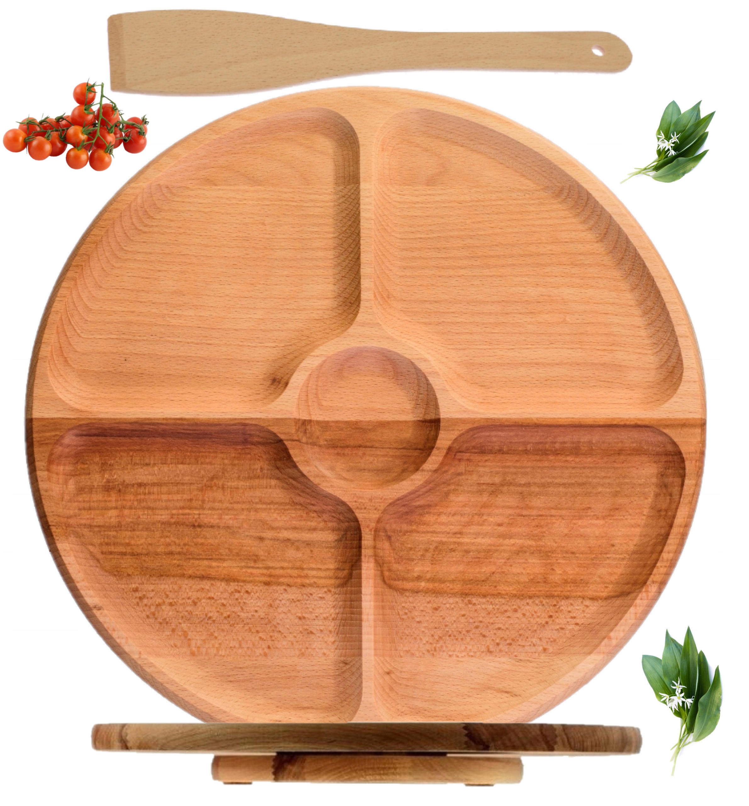 Deska Salatera Obrotowa Serwowania Serów Przekąsek