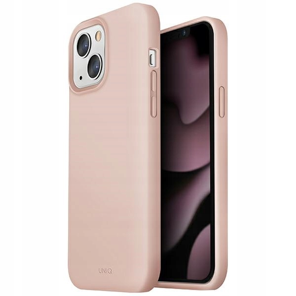 Etui Uniq Lino do iPhone 13/14/15 6,1" różowe Ochrona