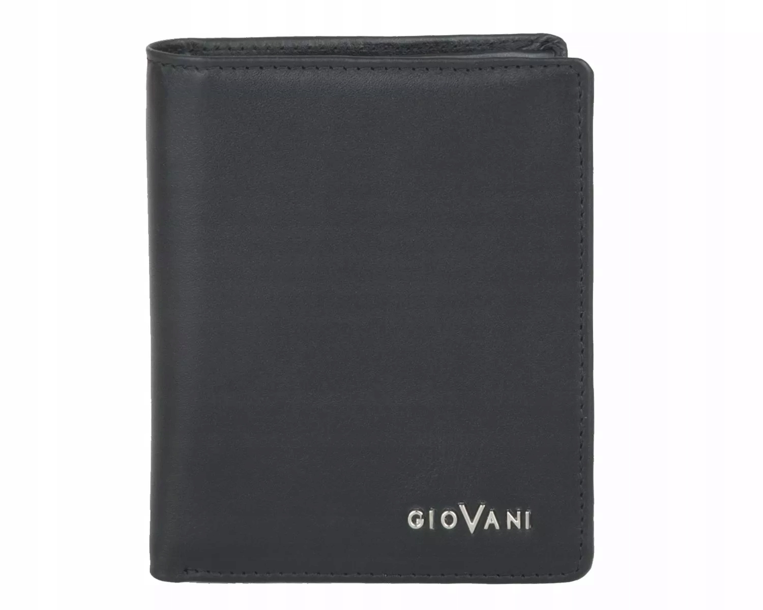 Černá kožená pánská peněženka s zapínáním Ernesto Giovani, prostorná