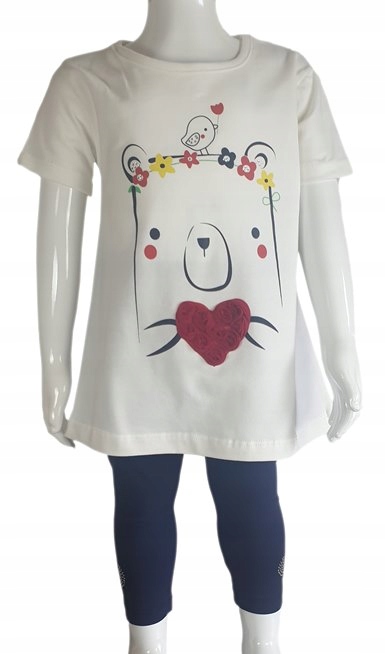 Komplet dziewczęcy letni bawełna R.92