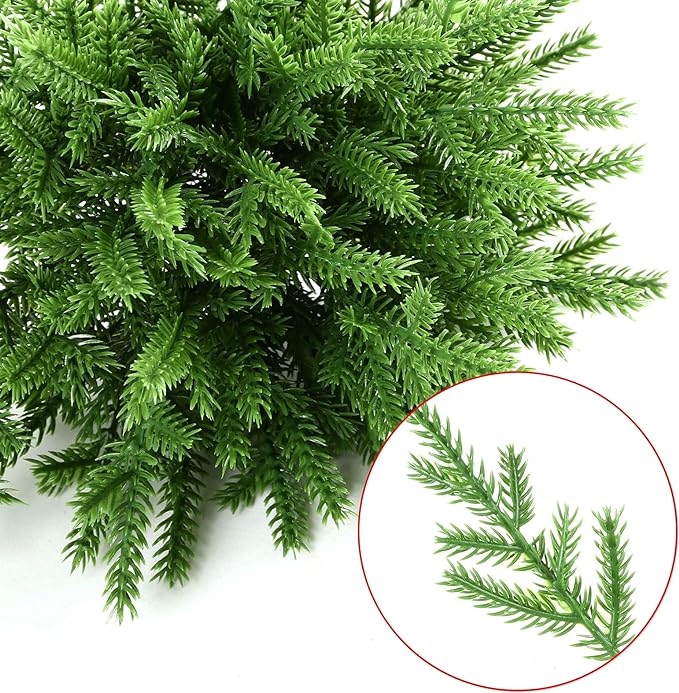 60X GAŁĄZKI CHOINKOWE SOSNOWE SOSNA CHOINKA ŚWIĄTECZNA STROIK WIENIEC 18cm Marka inna