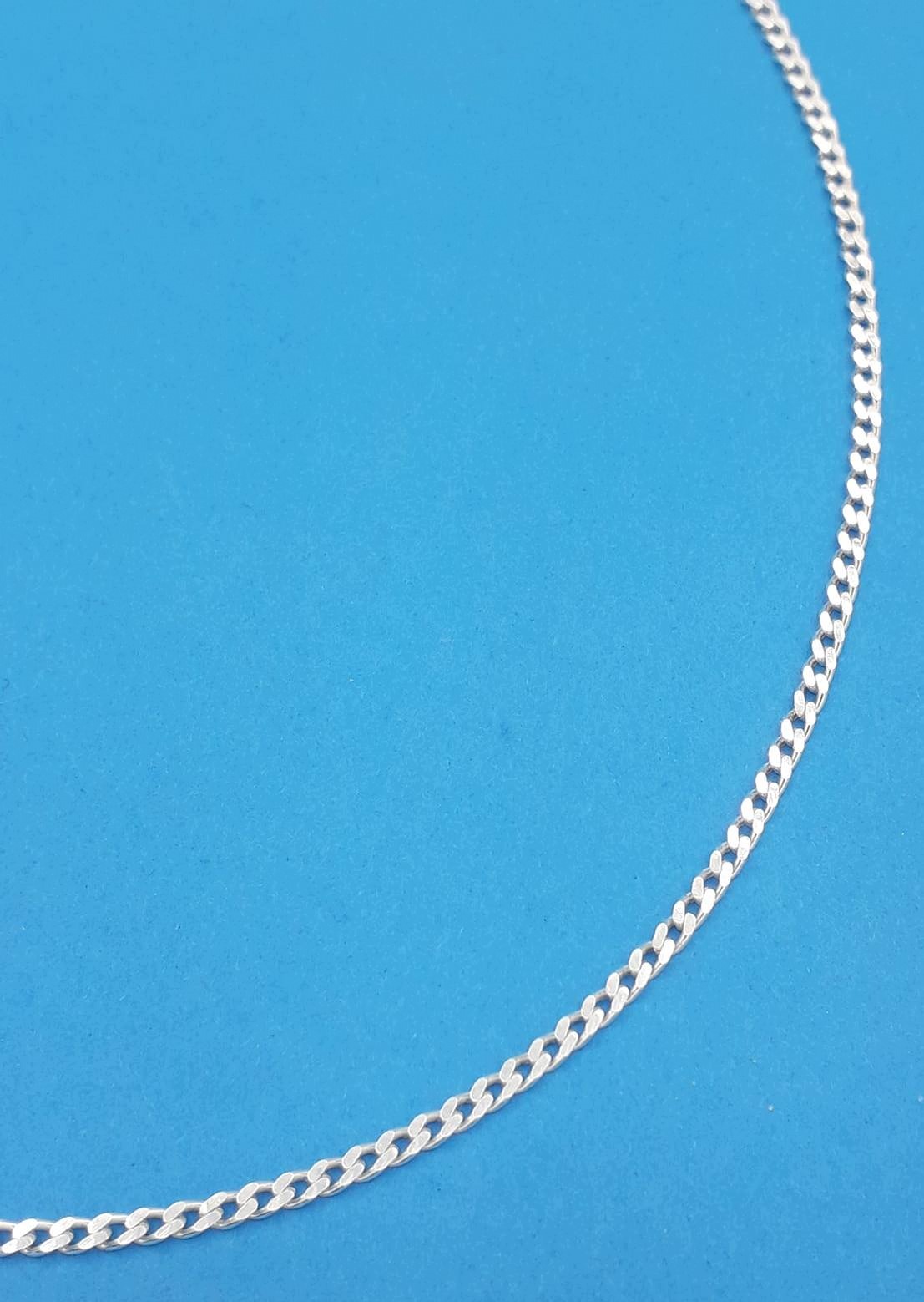 Řetízek. Stříbro ryzost 925. Pancr diamantovaná 60 cm.