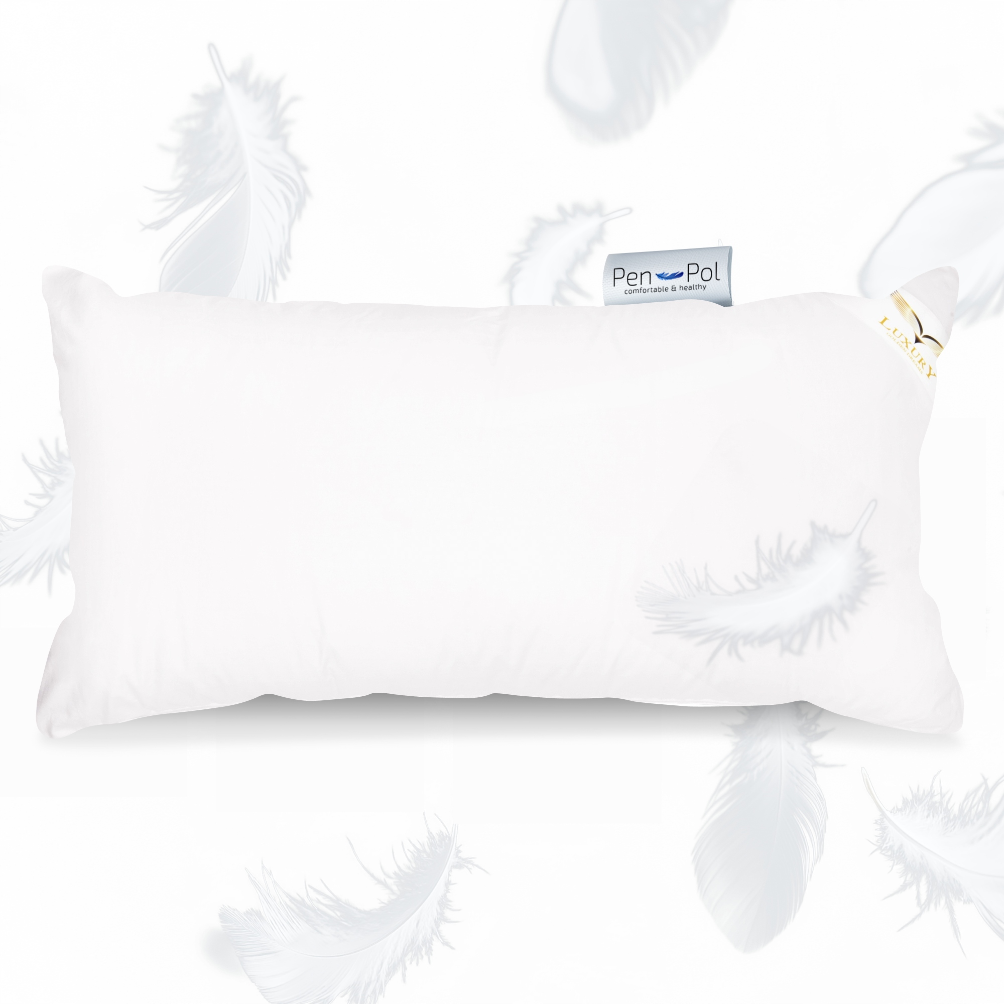 Polštář na spaní péřový Exclusive, 40x80, Bílá Puch 95% do ložnice