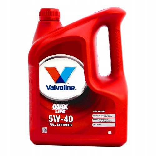 

Valvoline Maxlife 5W-40 4L Certyfikat