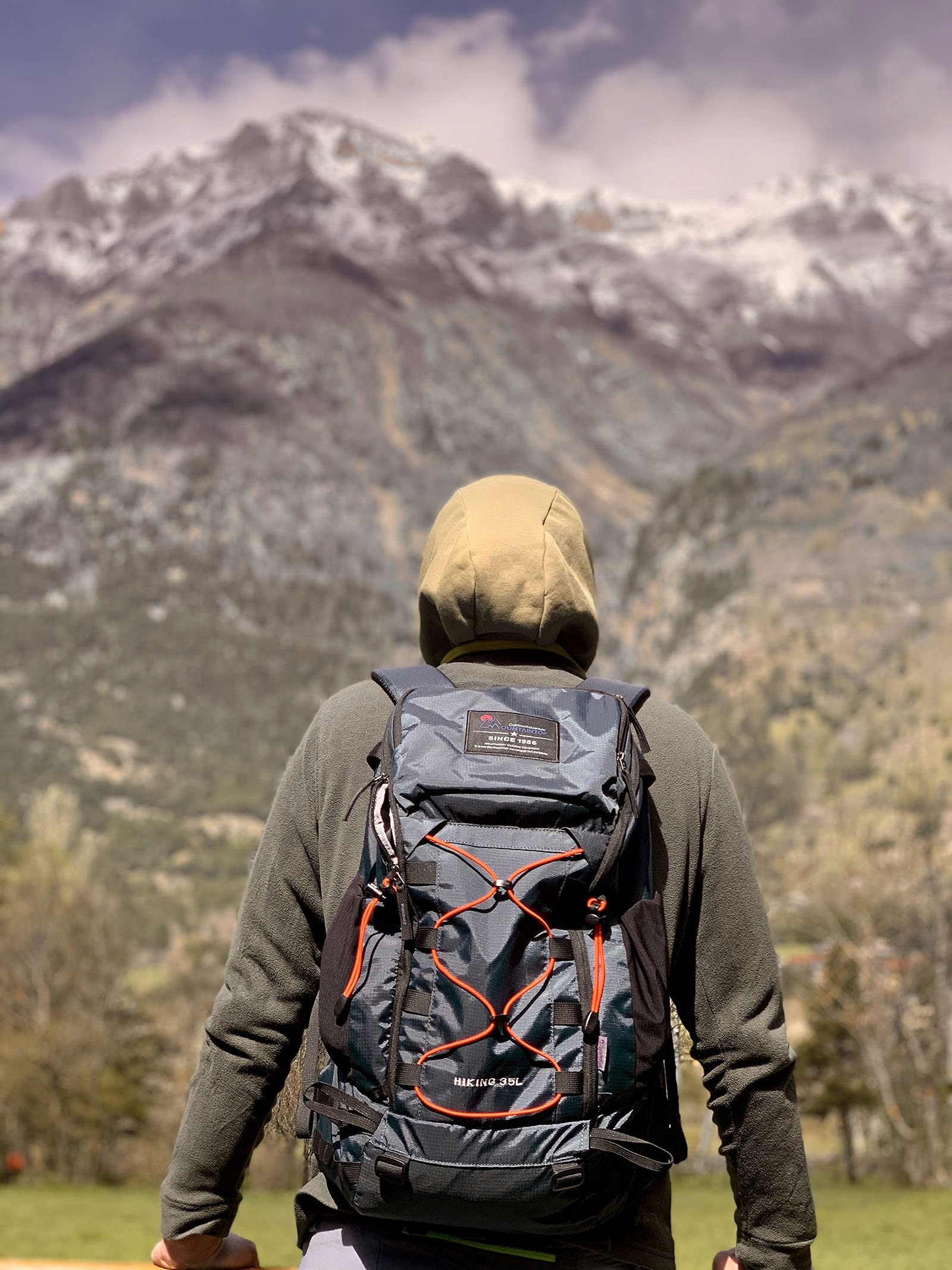 MOUNTAINTOP Plecak Turystyczny 35L Lekki Plecak Trekkingowy z Pokrowcem — miniatura 9