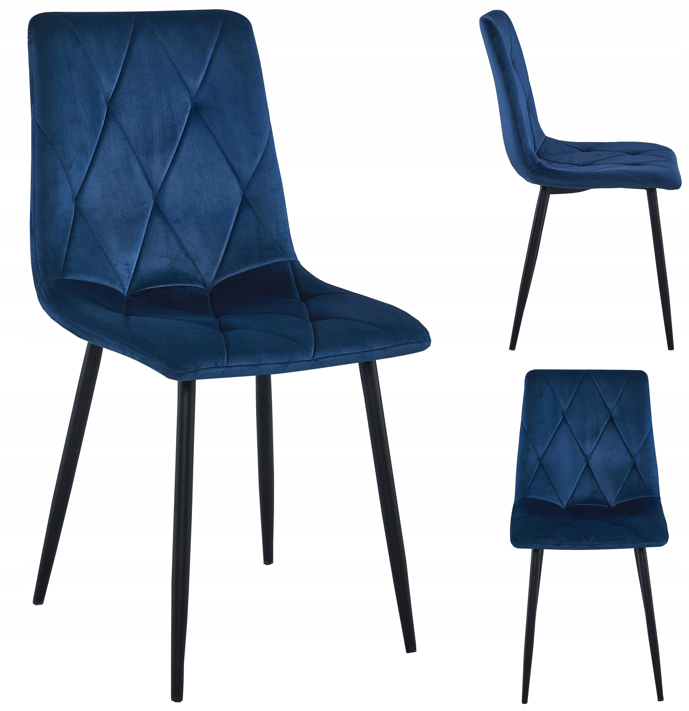 Krzesło Tapicerowane Welurowe Velvet Do Salonu Kuchni Jadalni Lumines