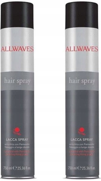 ALLWAVES Lakier do włosów mocno utrwalający 2x750