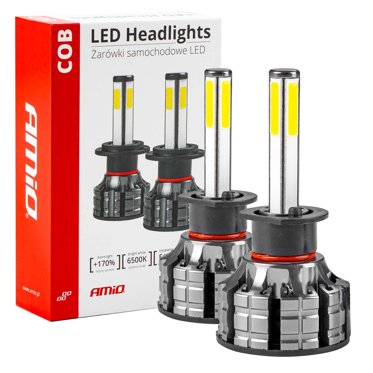 

Żarówki samochodowe Led H1 Cob Mocne 6500K