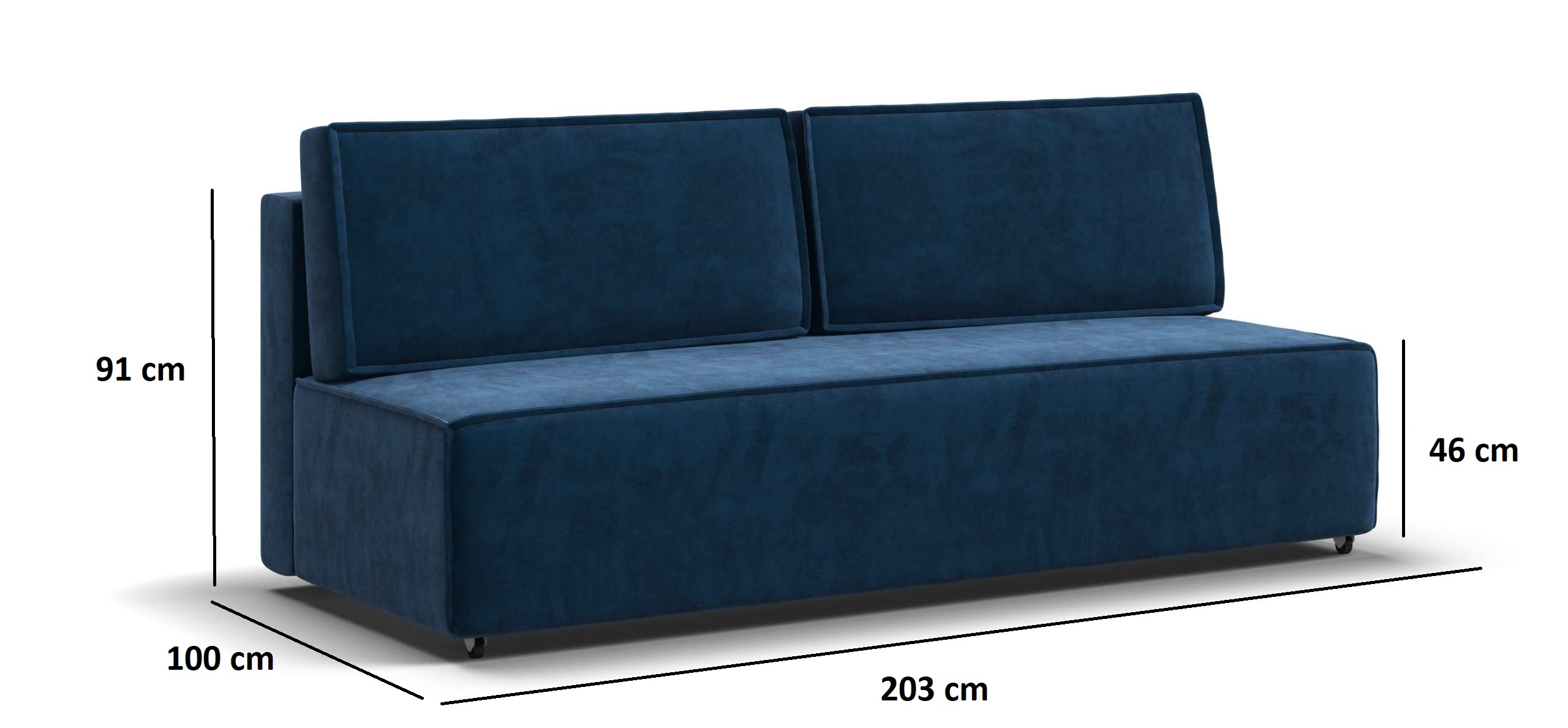 Kanapa Sofa - MORENA - 3 osobowa - Hydrofobowa - Szerokość mebla 203 cm