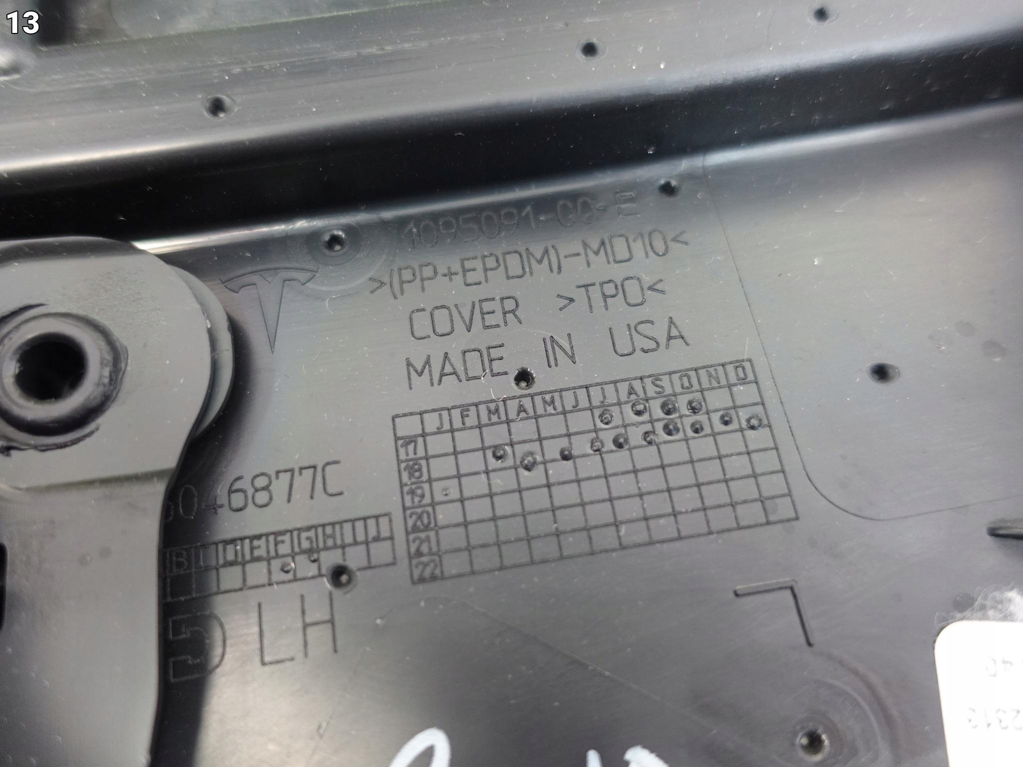 TESLA MODEL 3 17-23 LIFT cover upholstery side door left front