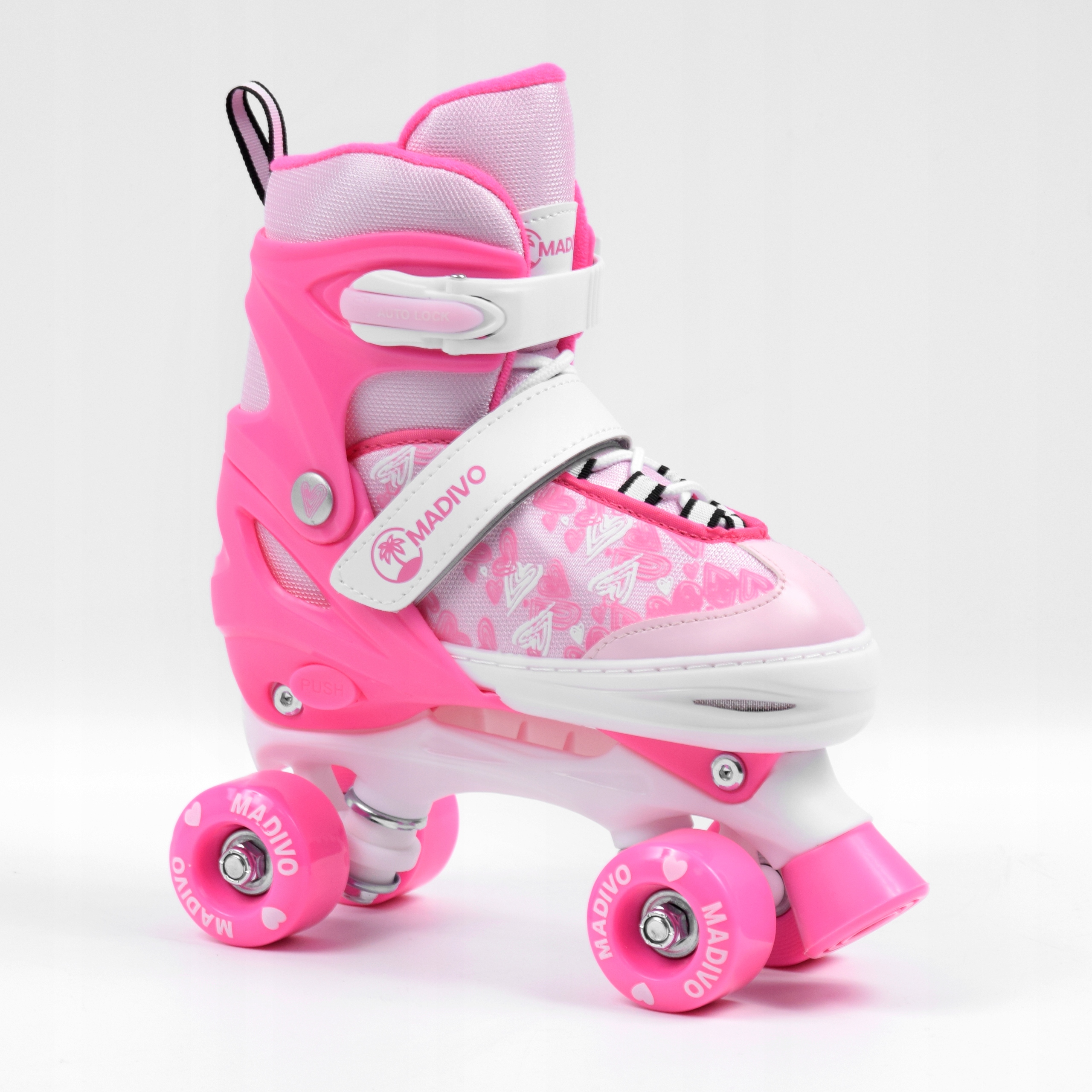 MADIVO Wrotki Regulowane Dziecięce Różowe 34-37 Marka Madivo