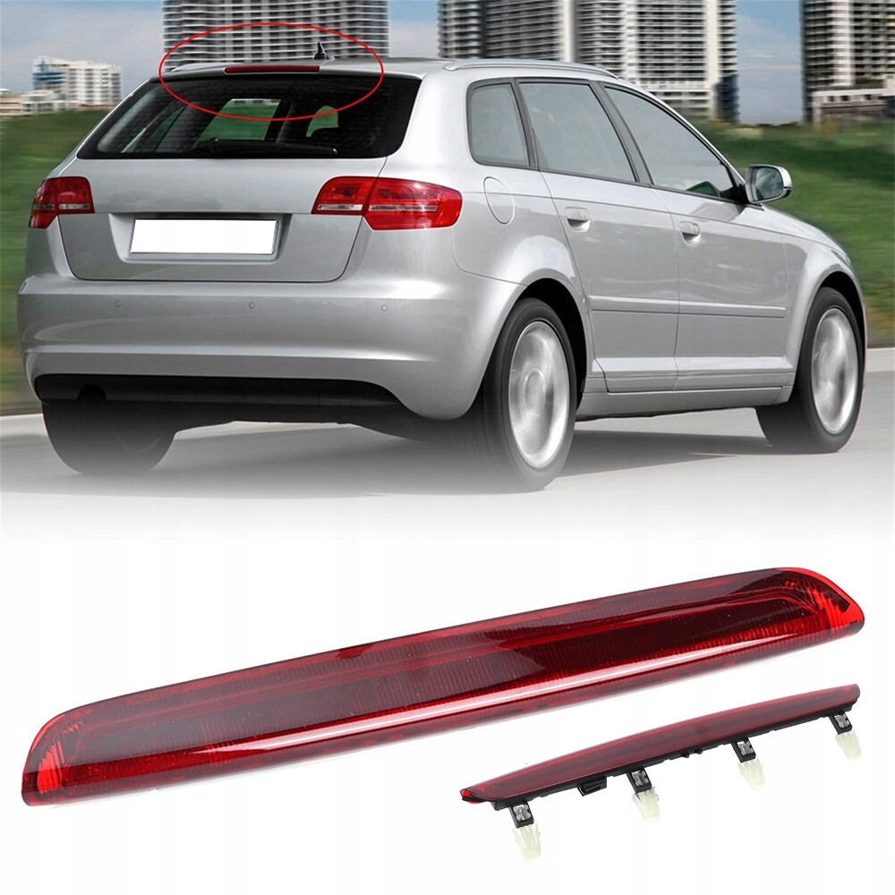 Dodatečné třetí Led světlo Stop Uprostřed Červené Audi A3 8P