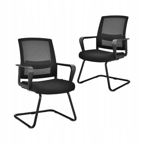 Ergonomická Kancelárska Stolička Na Klopoch Sada 2 Ks