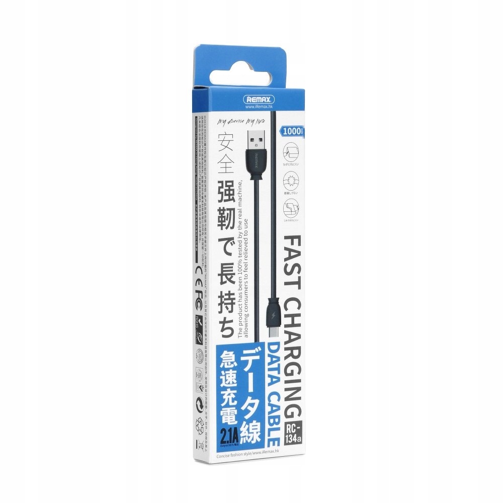 

Remax kabel Usb - Ttyp C RC-134 czarny