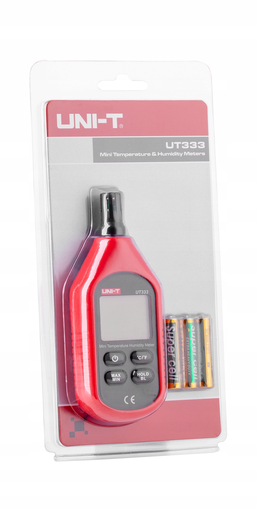 Miernik temperatury i wilgotności Uni-T UT333 Waga produktu z opakowaniem jednostkowym 0.5 kg