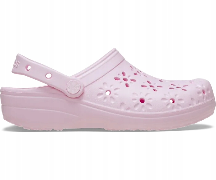 Boty Chodaki Nazouváky Crocs Classic Floral Cut-Out Clog M6/W8 38,5 Pink Milk