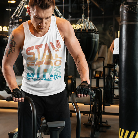 TANK TOP SIŁOWNIA STAY STRONG Marka inna