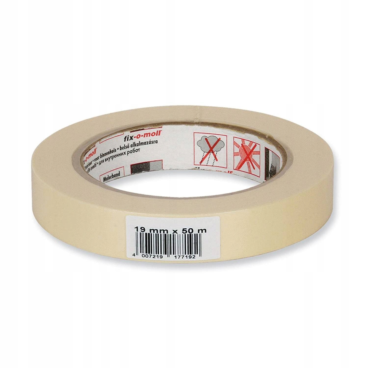 

Taśma Malarska Ritterrath 50m x 19mm Żółta Płaska