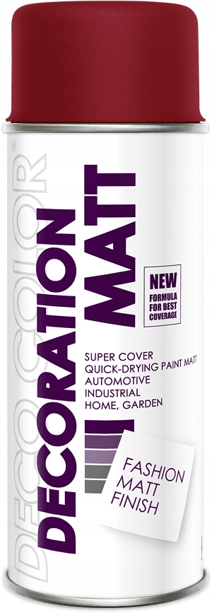 

Spray Lakier W Spreju Deco Matt 400ML Bordowy