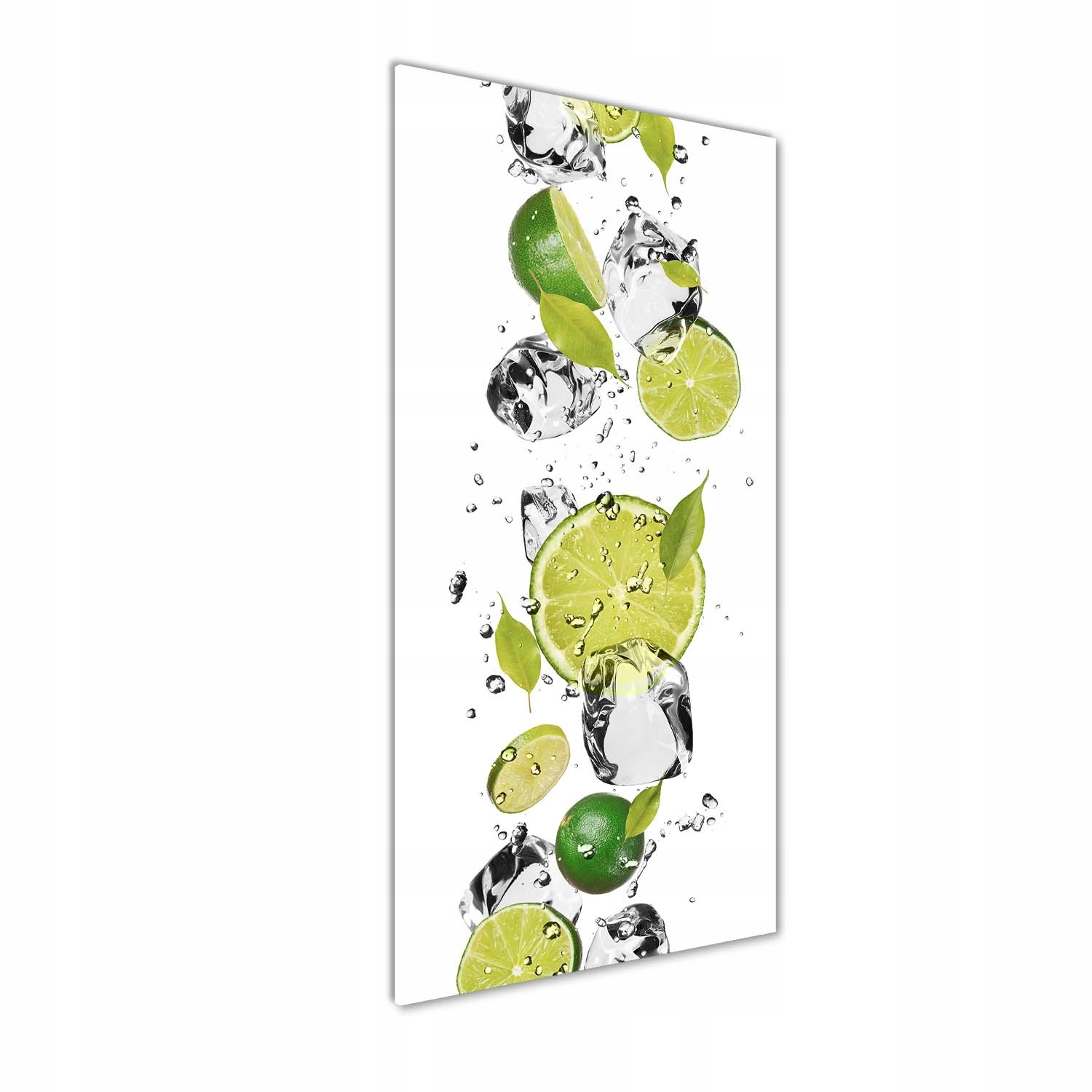 

Foto obraz akryl do salonu Limonka i woda 50x125cm