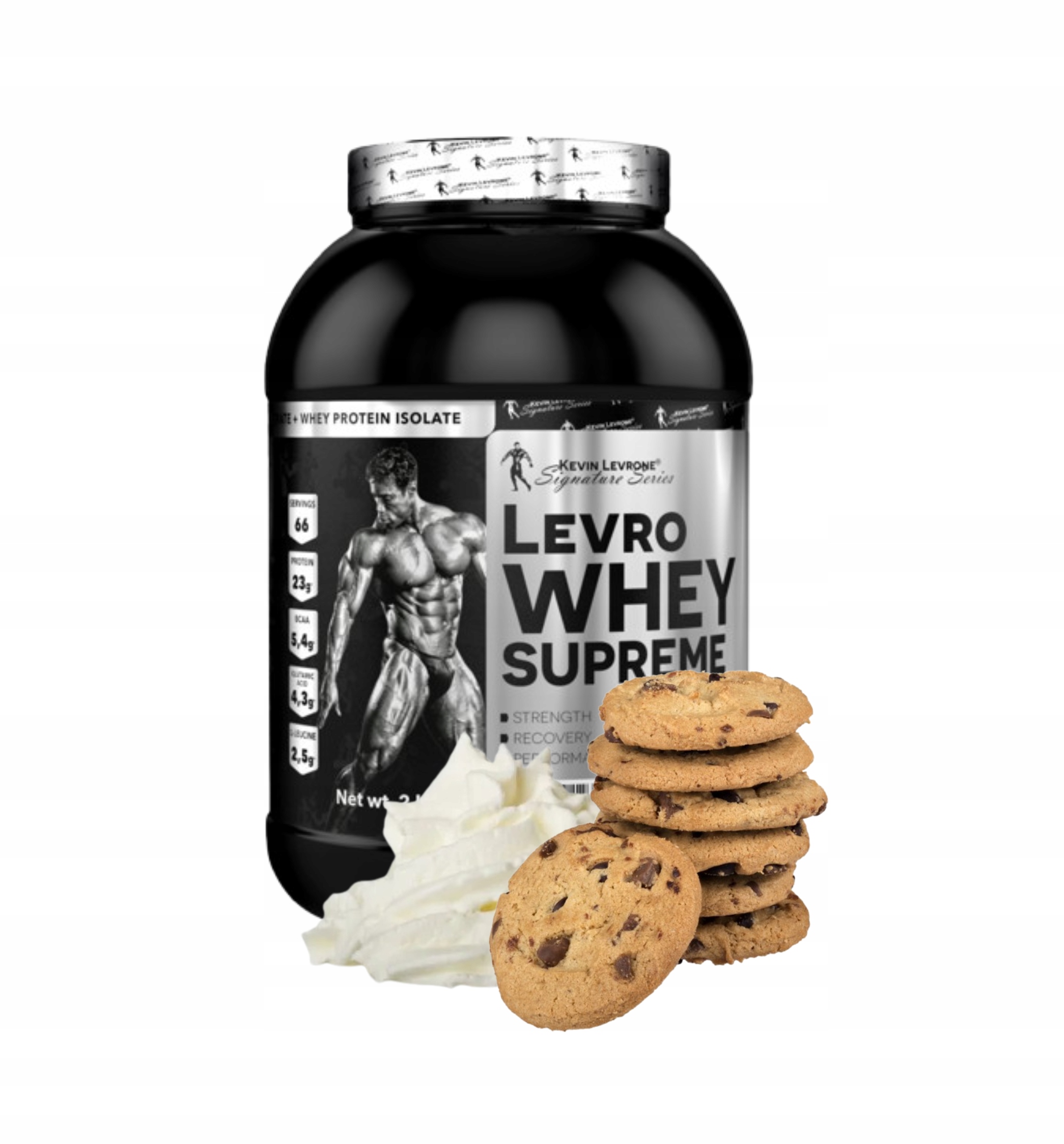 Kevin Levrone LevroWhey Supreme 2000g 2kg Cookies with Cream Wpc Doplněk Stravy