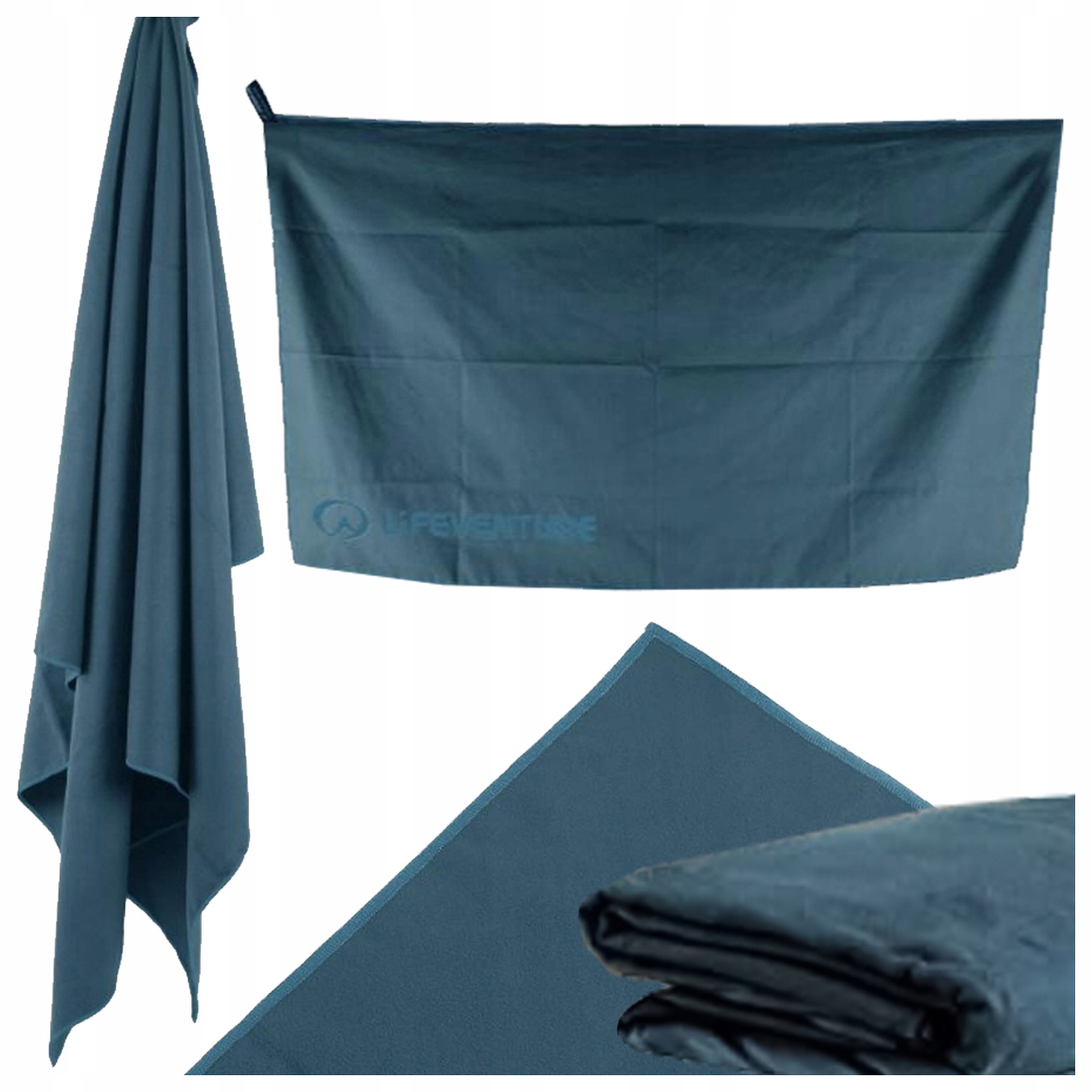 Ręcznik szybkoschnący podróżny z mikrofibry duży 65 cm x 110 cm Lifeventure