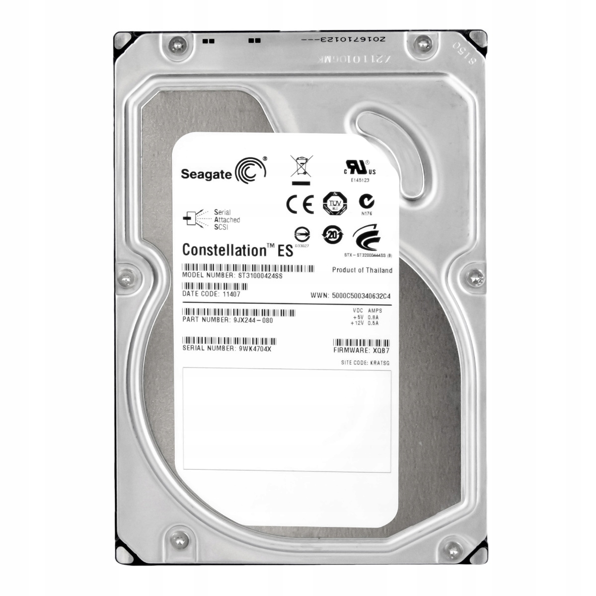 Seagate Constellation Es 1TB 7.2K 16MB SAS-2 3.5'' ST31000424SS