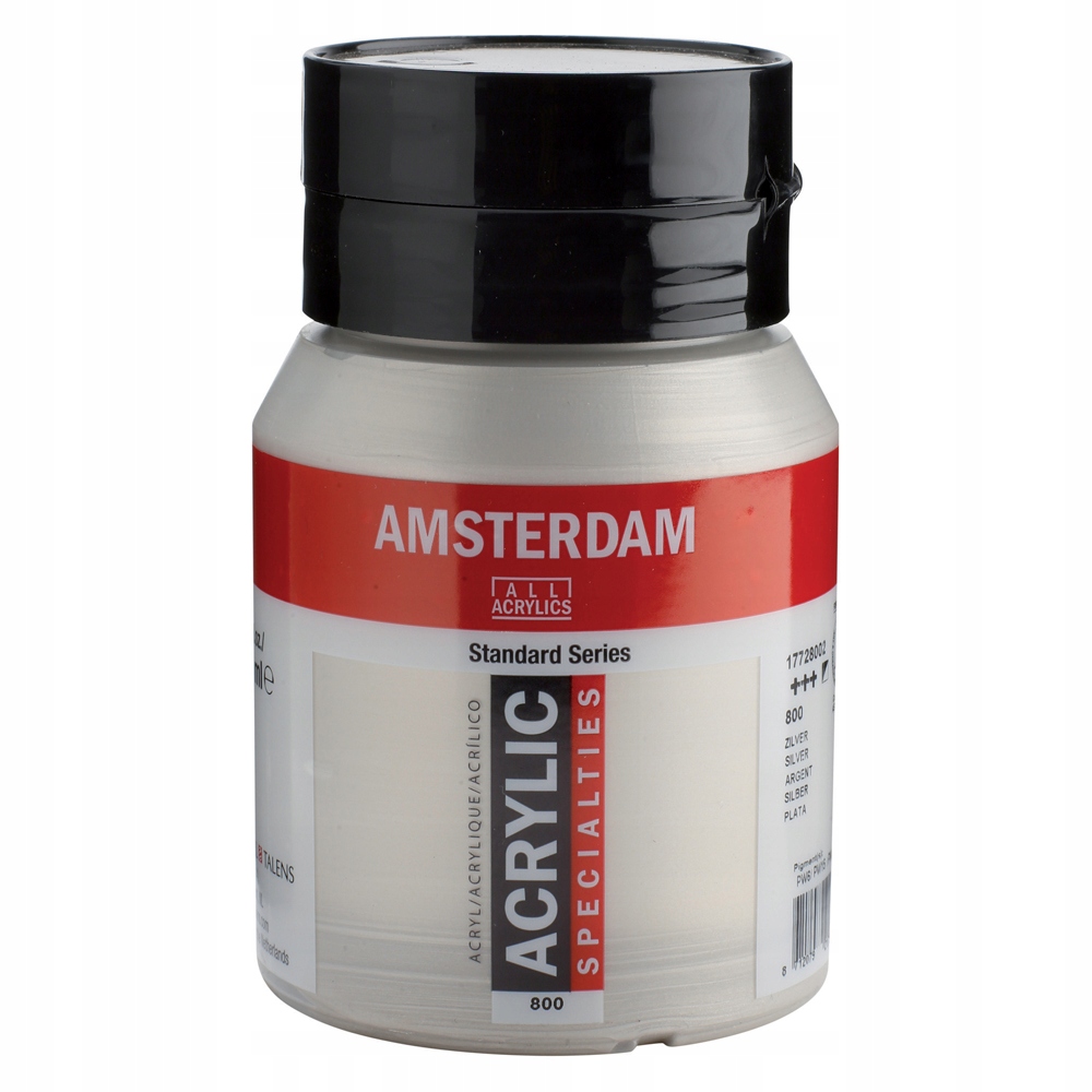 Talens Amsterdam barva akryl 500ml 800 silver