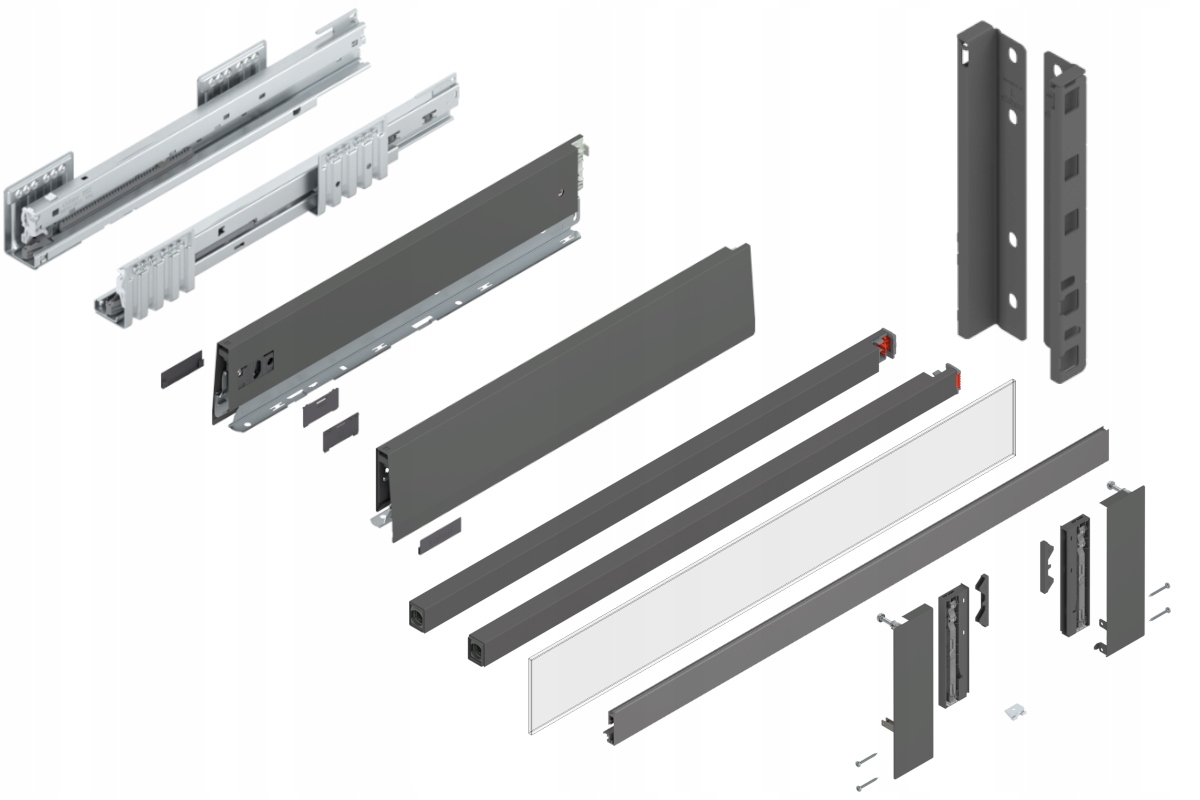 Blum Zásuvka Merivobox 500 Vysoká E vnútorná Antr