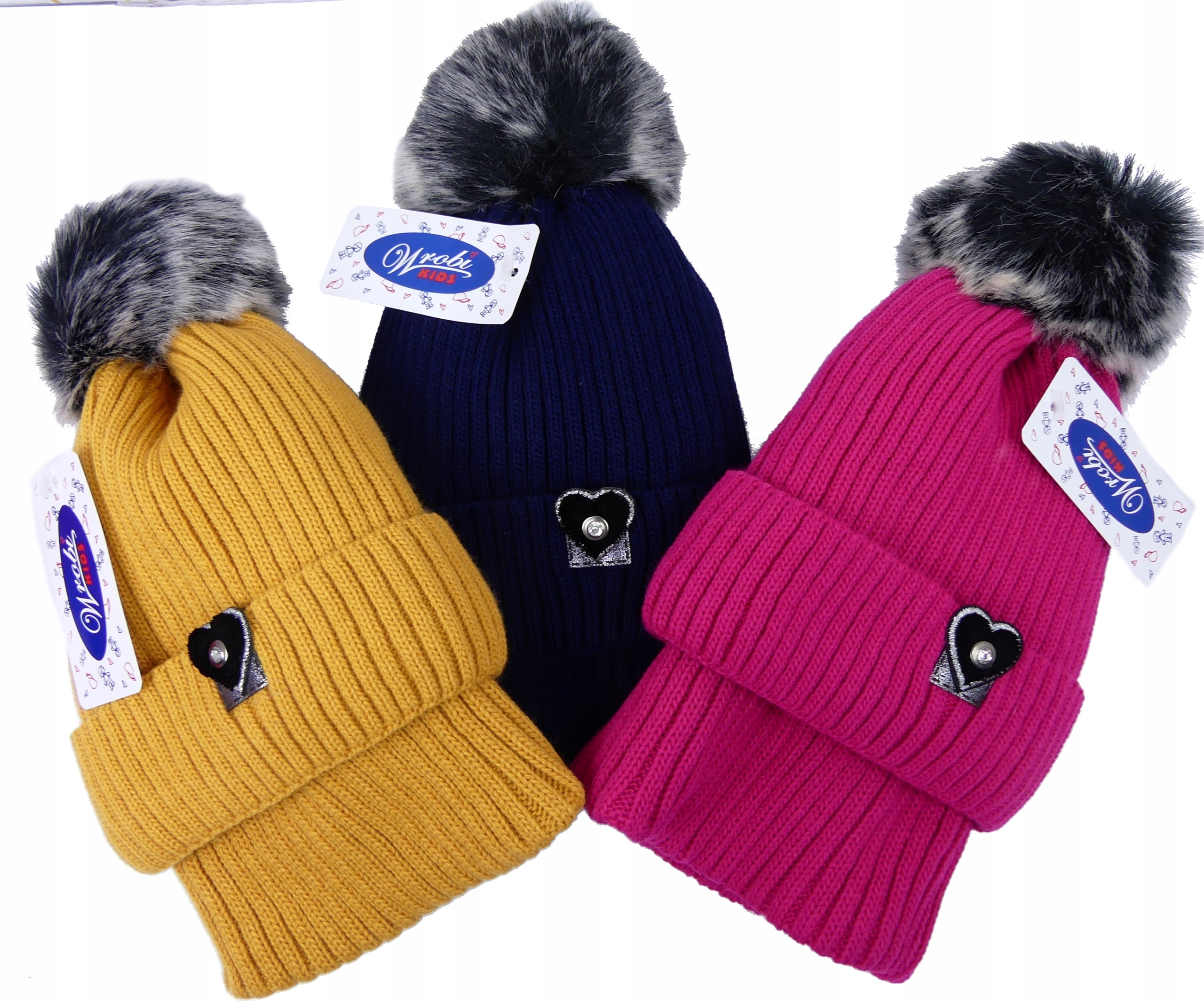 

Czapka+komin na polarze Pompon zimowy Komplet wyb