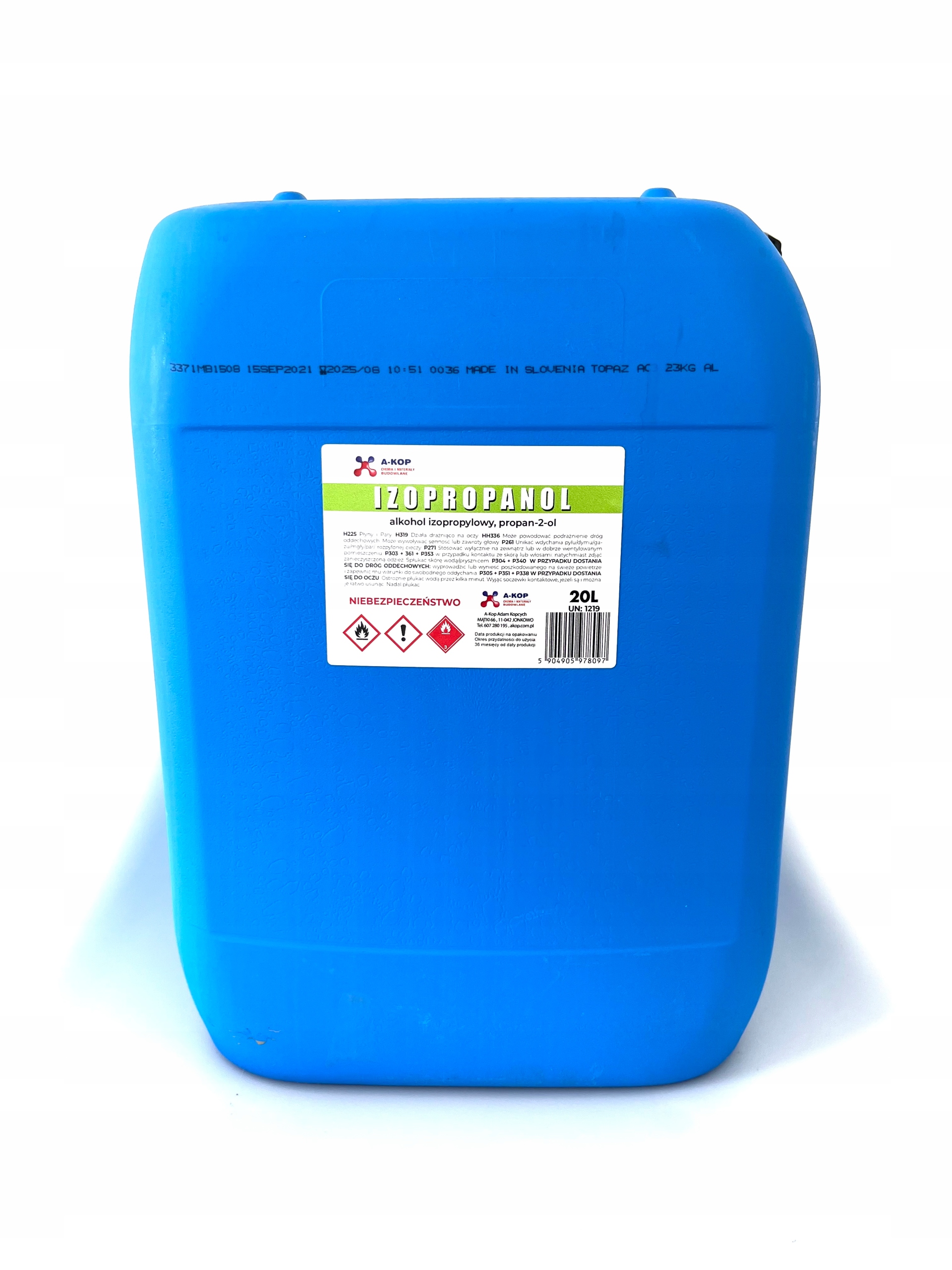 

Alkohol izopropylowy Ipa Izopropanol 20L
