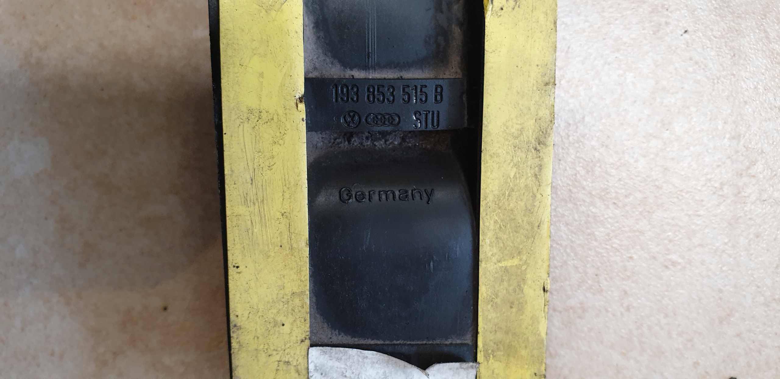 moulding door left front VW GOLF II 193853515B OE EU