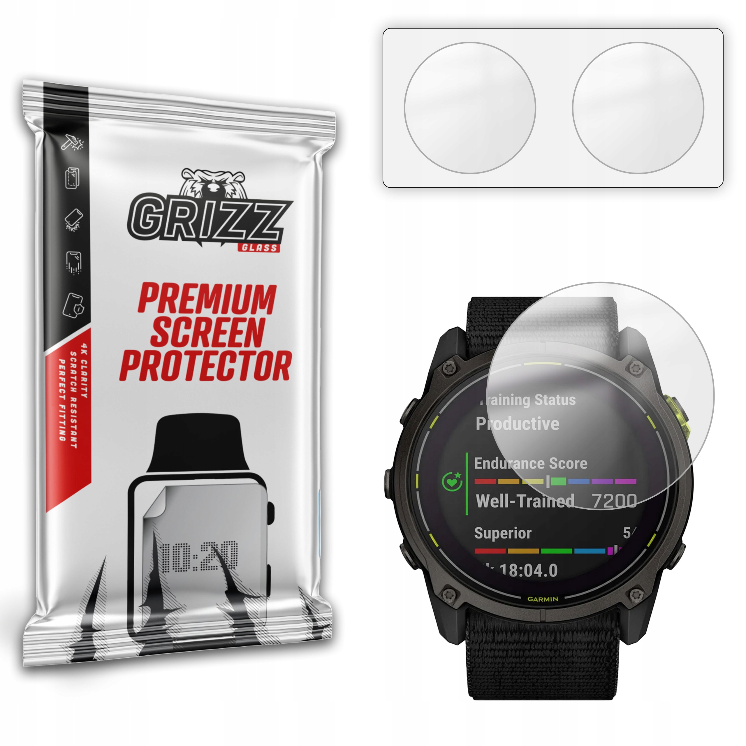 2-PAK Antyodciskowa folia ochronna do Garmin Enduro 3