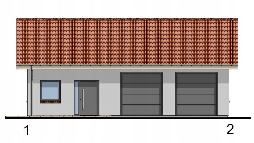 PROJEKT BUDYNKU GOSPODARCZEGO G016 Szerokość 11.98 m