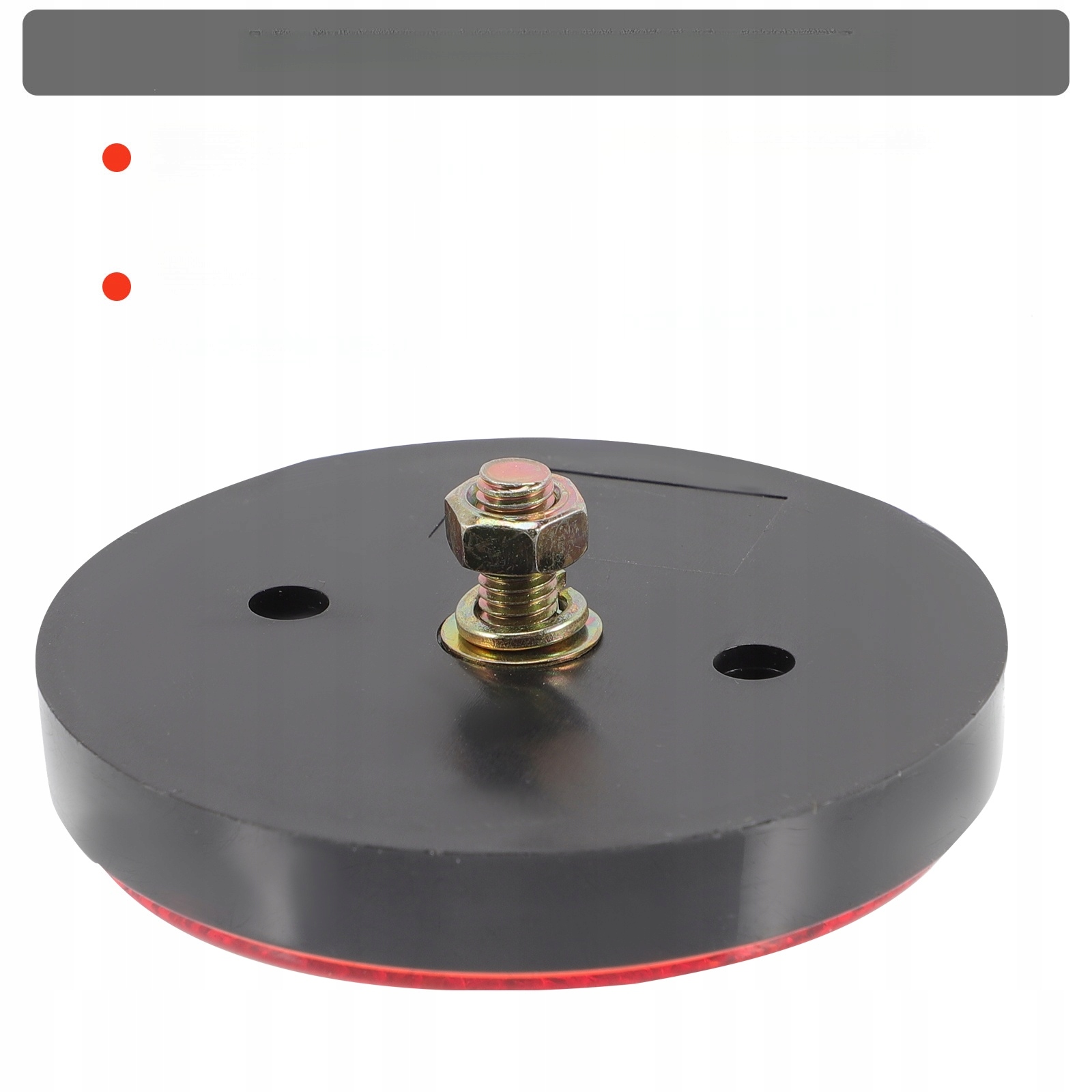 ODBLASKI DO PRZYCZEPY OKRĄGŁE CZERWONE WODOODPORNE ŁATWY MONTAŻ 8SZT Kolor czerwony