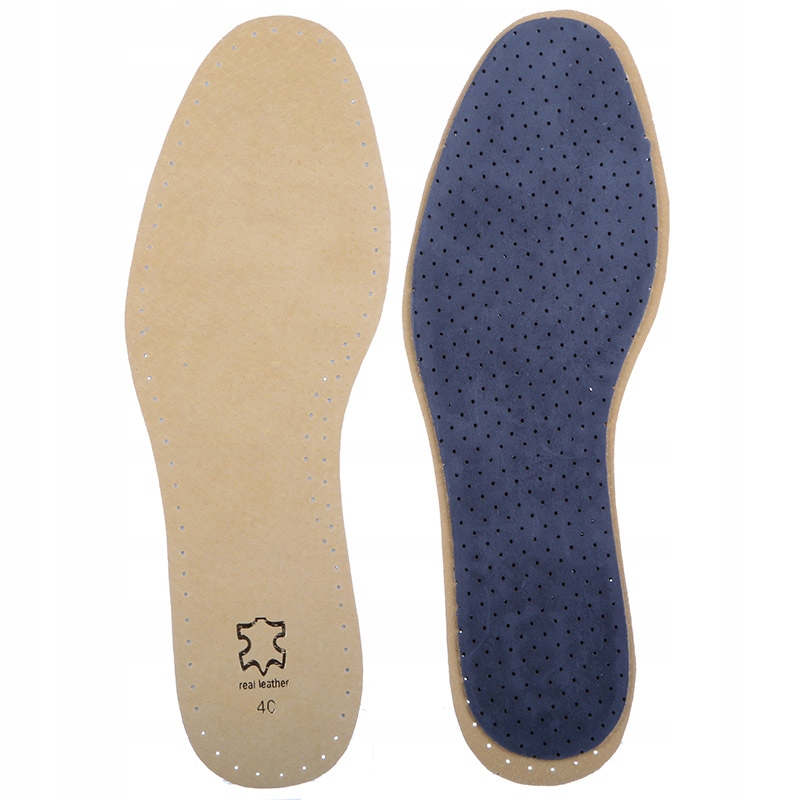 WKŁADKI DO BUTÓW PRZECIWPOTNE SKÓRA Z WĘGLEM 36