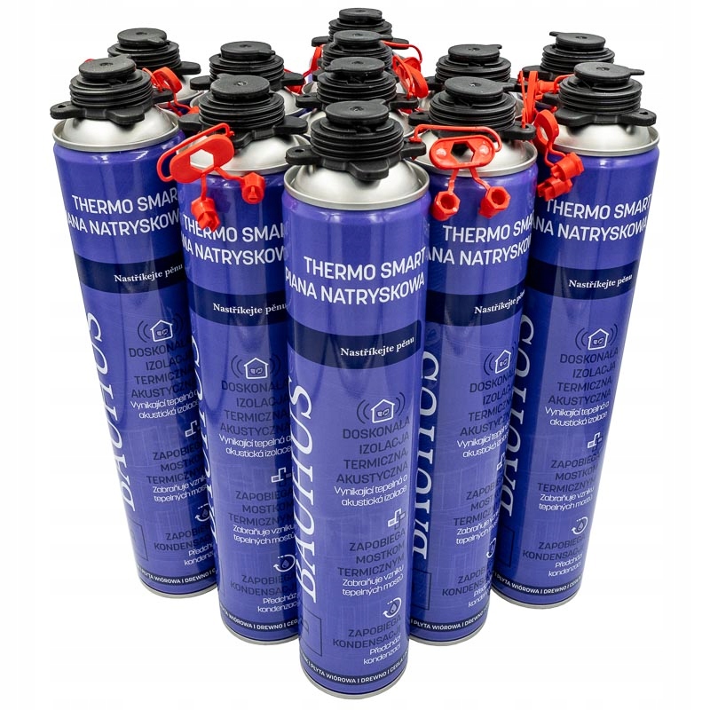 Pištoľová pena na izoláciu Bauhus Sada 12ks