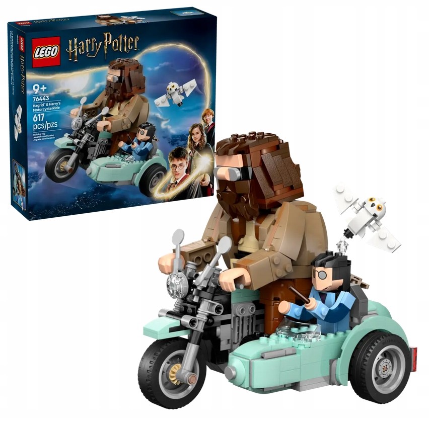 Lego 76443 Harry Potter Motocyklová jízda Hagrida a Harryho