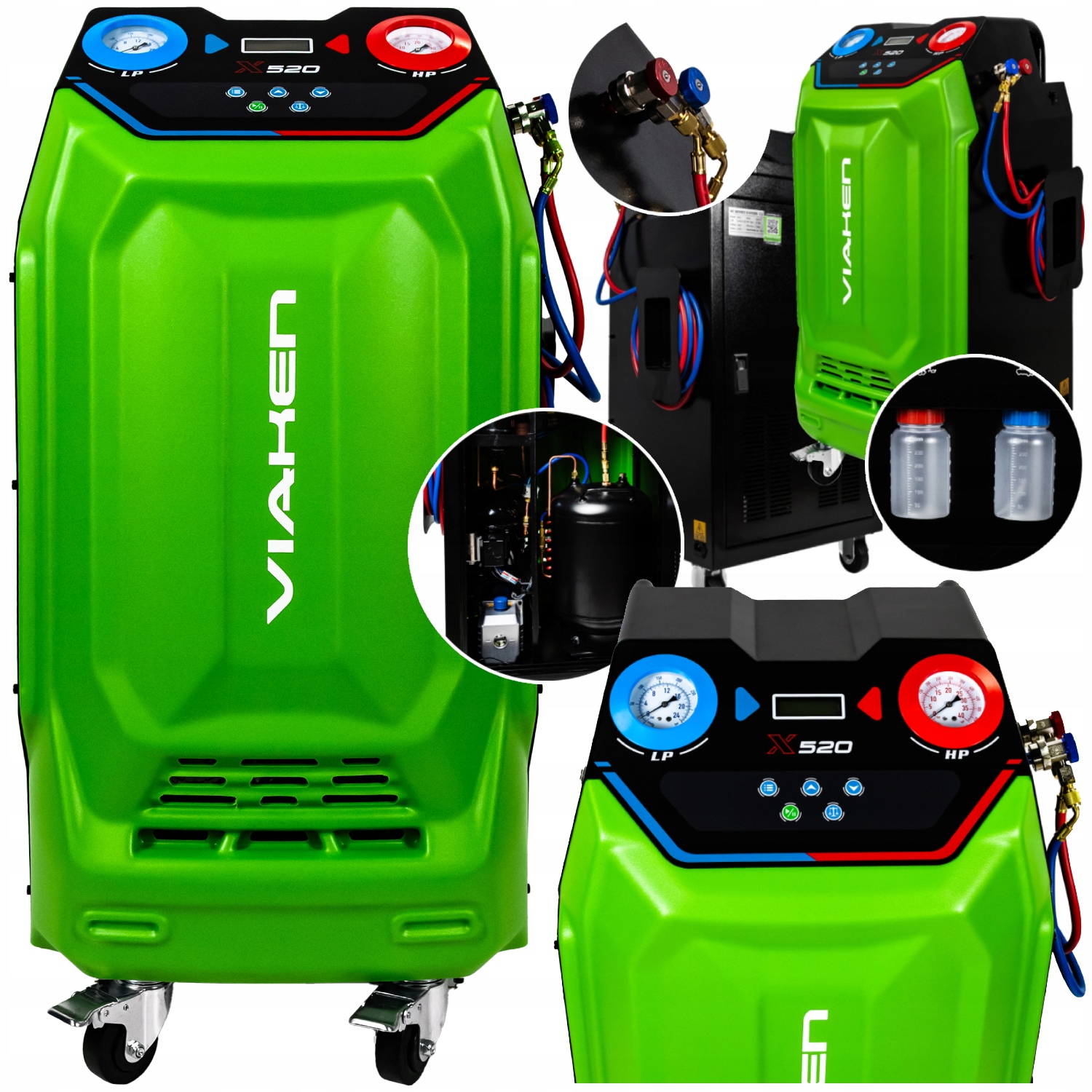 Stacja klimatyzacji VIAKEN półautomatyczna 10 kg 1234yf