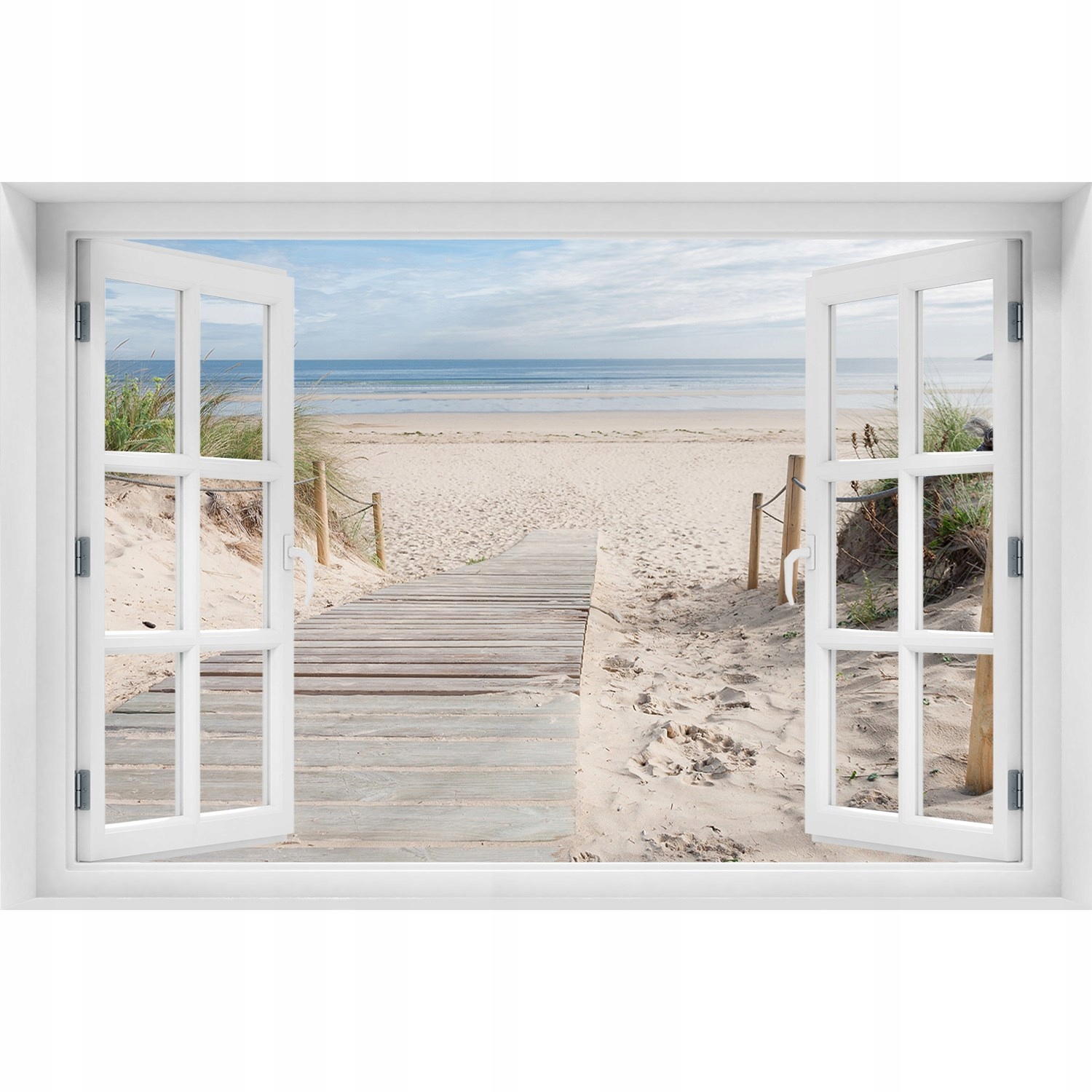 

Naklejka Fototapeta 3D Okno widok Plaża 120x80
