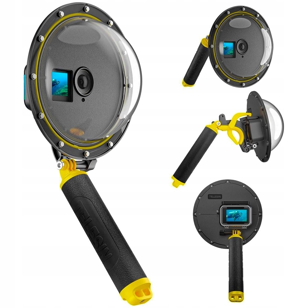 Vodotěsné pouzdro na vodotěsný port dome pro Dji Action 5 4 3 Telesin