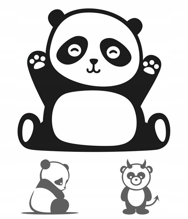 Naklejka na auto Panda Jdm