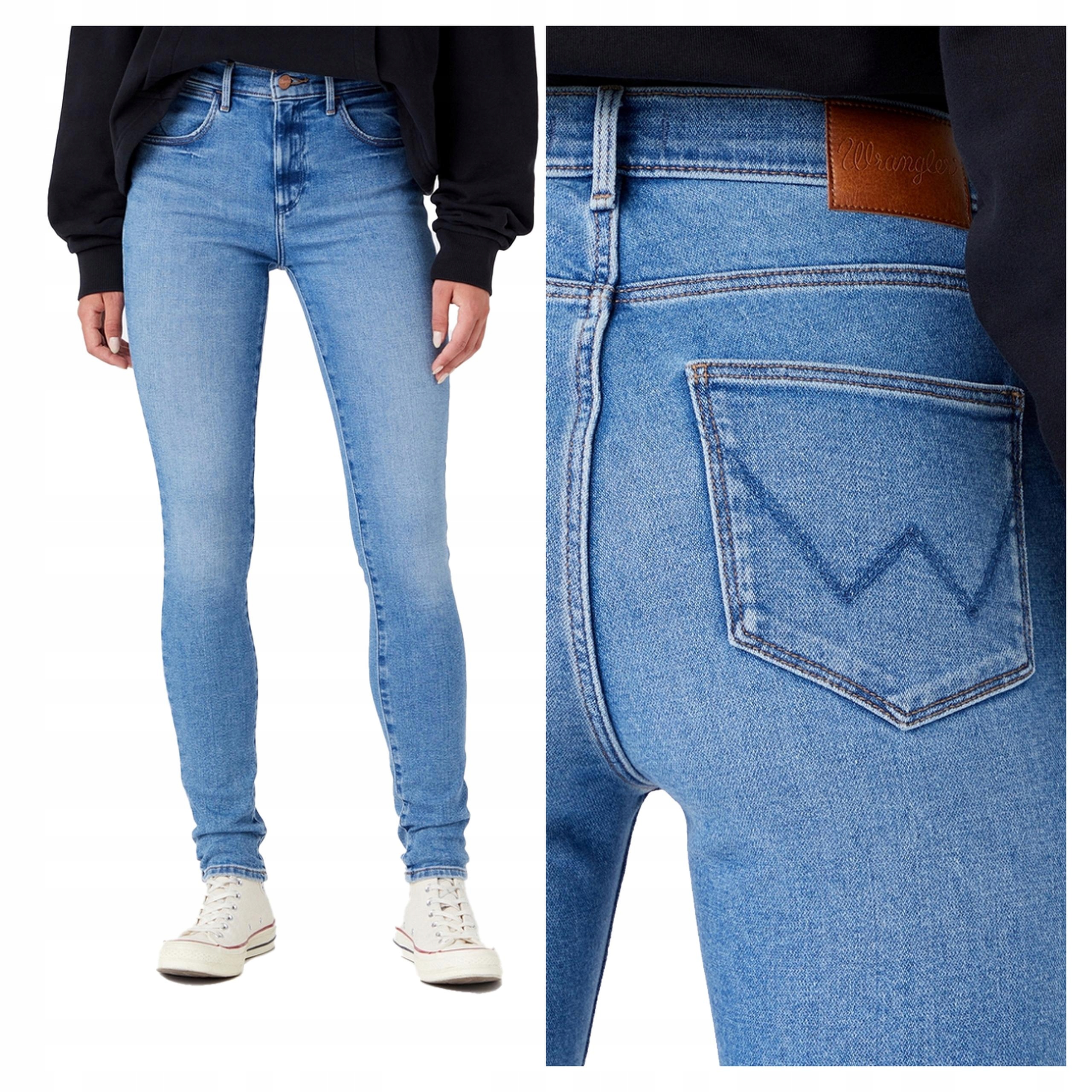 Dámské džínové kalhoty Wrangler High Rise Skinny 28/30