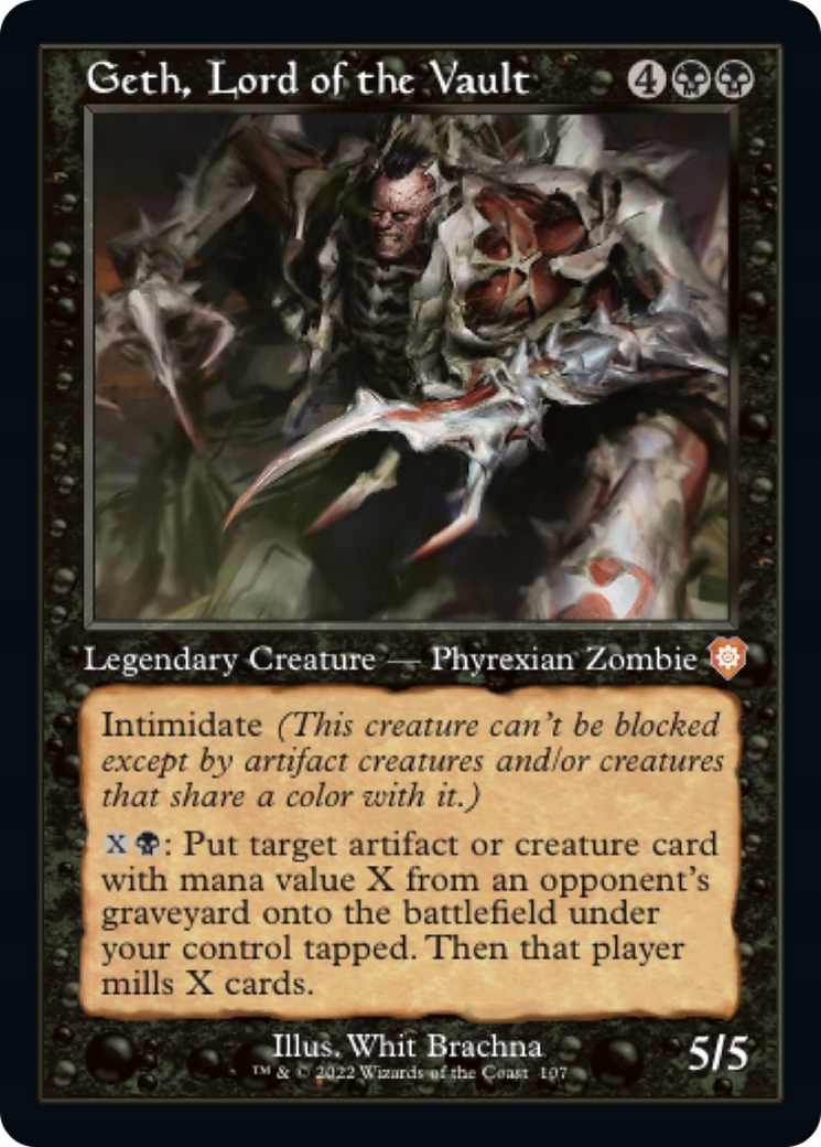 Mtg Geth, Lord of the Vault *Retro-Frame* (mr)