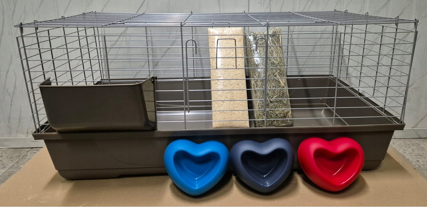 klatka dla królika 100 CM KRÓLIKÓW ŚWINKI + siano