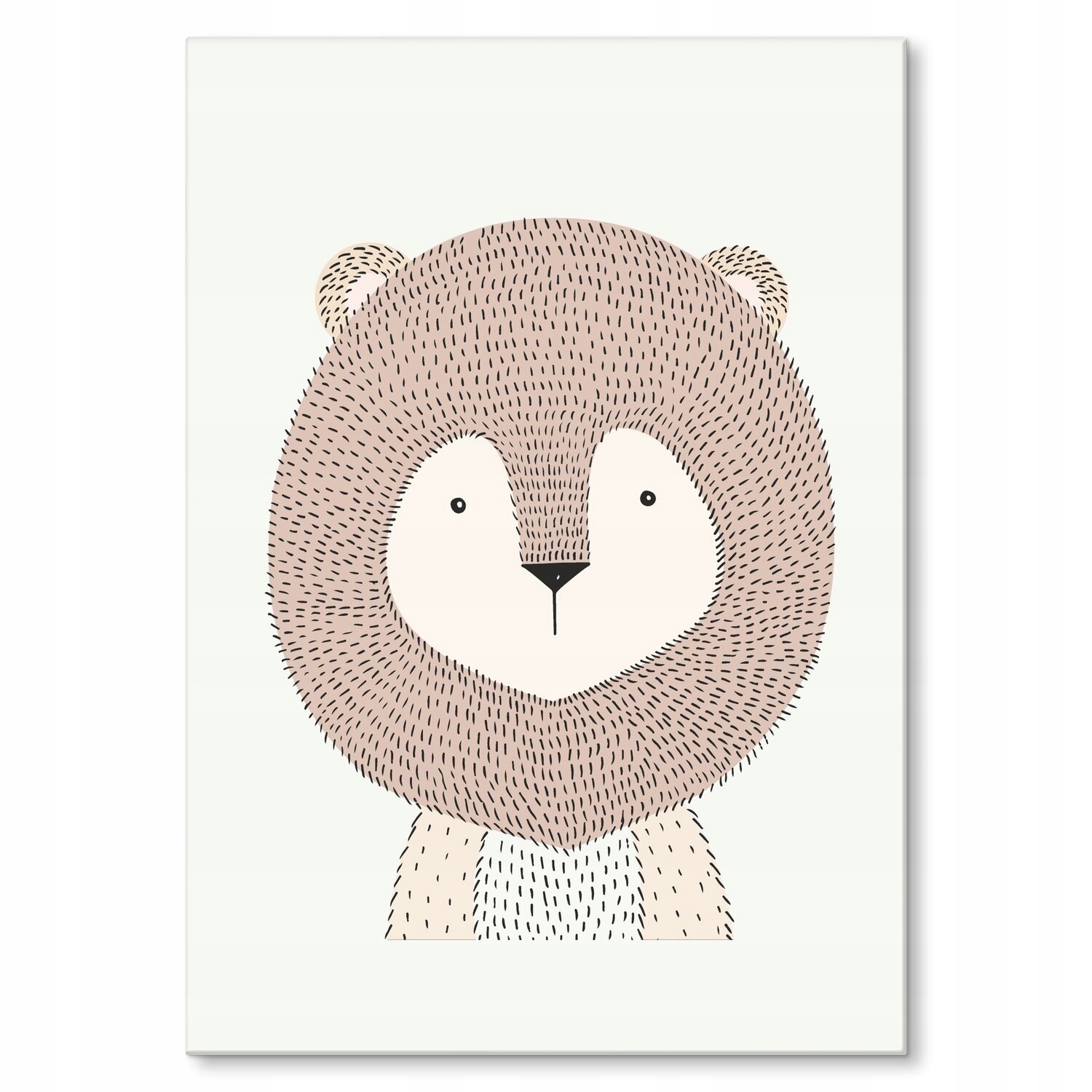 Kovový plakát sladký lev Dárek 42 x 59 cm