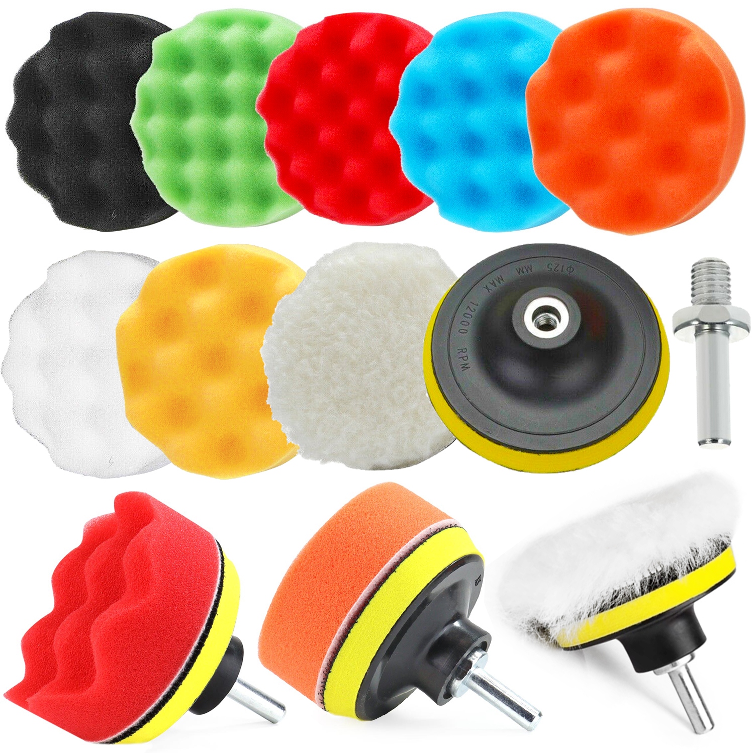 ZESTAW PAST POLERSKICH MENZERNA + GĄBKI ZESTAW POLEROWANIA SAMOCHODU AUTA EAN (GTIN) 4406146241875