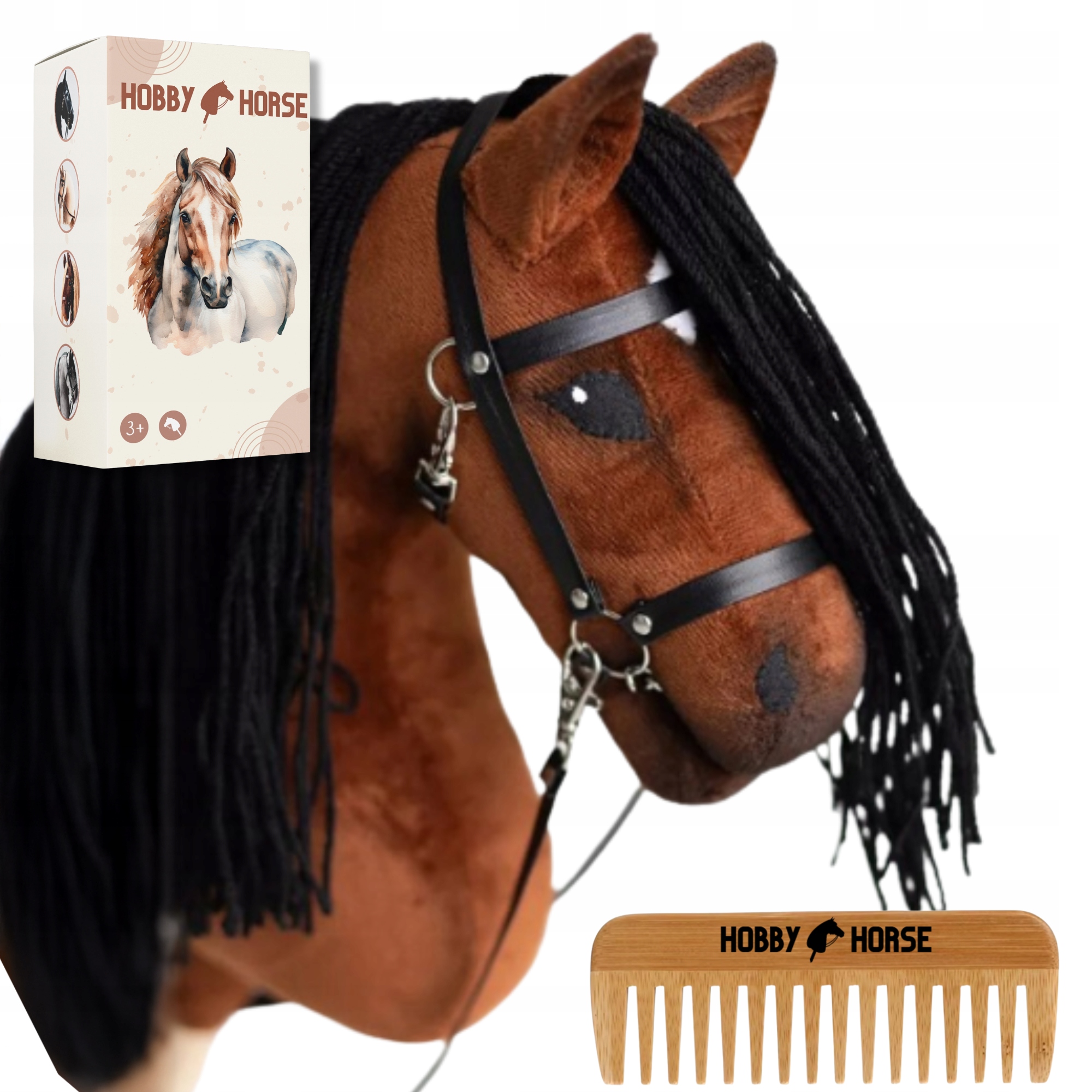 Dárek Krabička Pro Hobby Horse A4, Koňská Hříva, Hřeben S Koňskou Hlavou