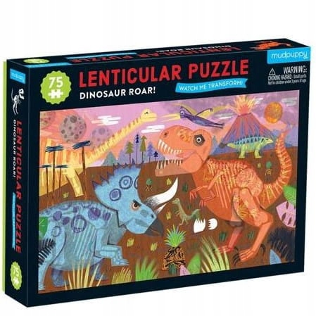 

Mudpuppy Puzzle z ruchomym obrazkiem Dinozaury 5+